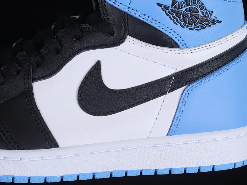 All categories Air Jordan Jordan series basketball shoes Air Jordan 1 High pure original version Air Jordan 1 High OG "UNC Toe" AJ1 Joe 1 black and blue toe DZ5485-400